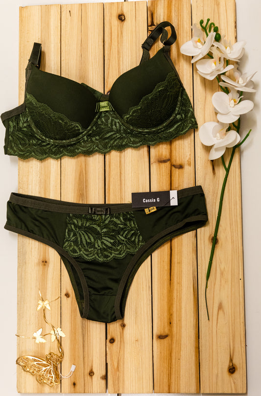 Brazilian Cheeky Olive Green set